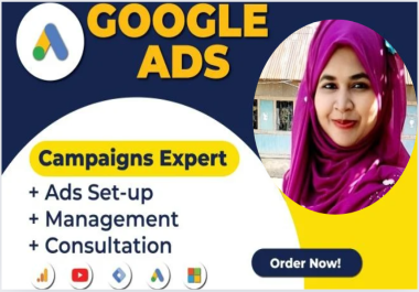 I will setup google ads adwords ppc campaigns,  search,  shopping ads.