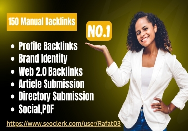 150 High-Quality Manual SEO Backlinks