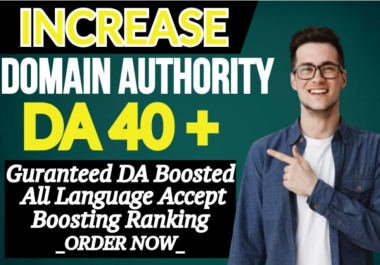 Get Guaranteed MOZ DA 40 of your website or refund ba...