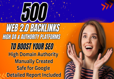 PRIME SEO BACKLINK SERVICE - 500+ High DA Authority Links