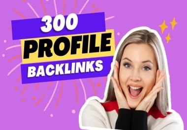 I will build profile backlinks to boost your SEO
