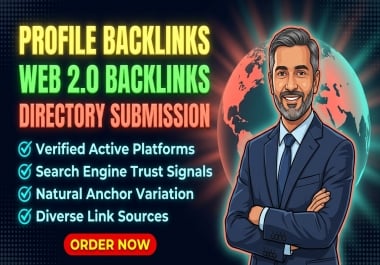 40 Dofollow Mix Backlinks Profile Backlinks,  Web 2.0 Backlinks & Directory Submission