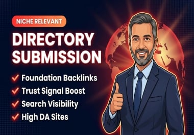 I Will Build 120 Manual Dofollow High DA Foundation Backlinks Via Directory Submission
