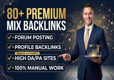I will create Top Quality 80 SEO Mix Backlinks PR9 backlinks,  Forum posting backlinks