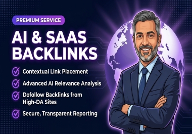50 Dofollow Backlinks for AI & SaaS Websites from Relevant Sources