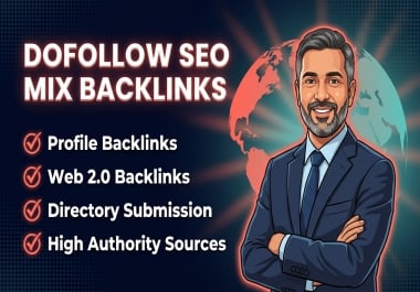 40 Dofollow Mix Backlinks &mdash Profile Backlinks,  Web 2.0 Backlinks & Directory Submission