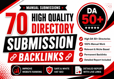 I Will Create 70 Manual Directory Submission Backlinks High DA 50+