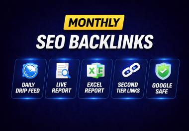 Powerful Monthly Link building First Ranking In Google 90-40 - Buy 4 Get One Free
