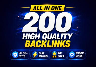 2026 Updated Package - High Quality 200 SEO Dofollow Backlinks Package