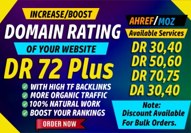 Increase Ahrefs Domain Rating DR 0 to 70 plus with in 10 days