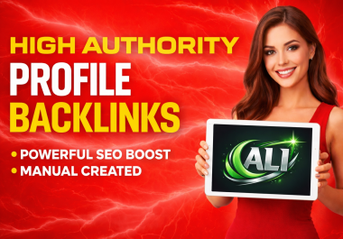 I will create 150 high authority profile backlinks for SEO ranking