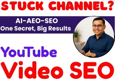 I will do youtube video SEO for rapid ranking