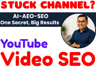 I will audit and improve your youtube presence with pro SEO
