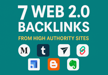 7 Web 2.0 Backlinks from High Authority Sites