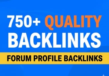 Super strong 750+ Forum Profile Backlinks