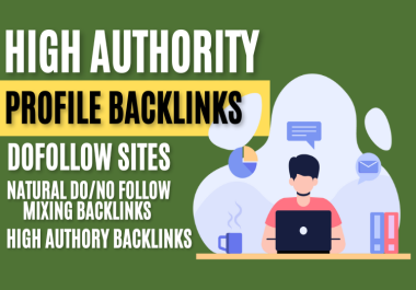 I will Create 100 indexable and permanent SEO profile Backlinks with High Authority