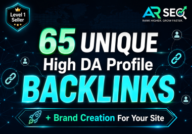 I Will Create 65 Unique High DA Profile Backlinks with Brand Creation for Better SEO