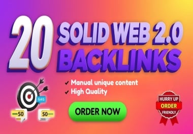 I will create high-quality Web 2.0 blog backlinks with unique content
