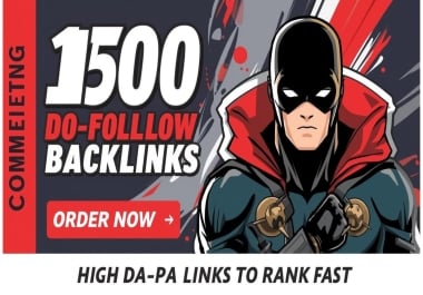 I will create high-quality DA 30+ dofollow backlinks to your rankings