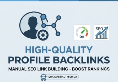 I will do high quality profile backlinks link building for Google top ranking