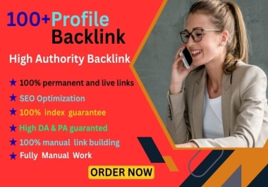 I will do100 high Authority SEO profile backlinks