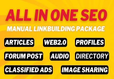 All In One Manual SEO Link Building Service High Quality Backlinks for Higher Rankings