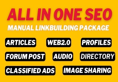 All In One Manual SEO Link Building Service 150 High Quality Backlinks for Higher Rankings