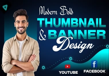 I will make modern and creative YouTube thumbnail designs
