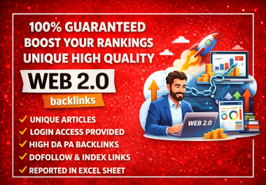 50 Tier 1 + 200 Tier 2 Web 2.0 Manual Backlinks - High DA SEO Links to Boost Google Ranking