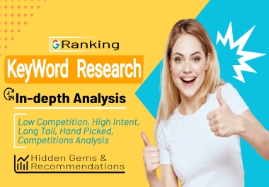 50 SEO Keyword Research And Competitor Analysis for Google Ranking