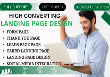 I will build sales funnel in gohighlevel,  clickfunnels,  systeme io,  landing page design