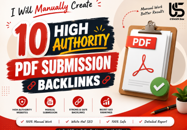 Create 10 High-Quality PDF Submission Backlinks for SEO Ranking Boost