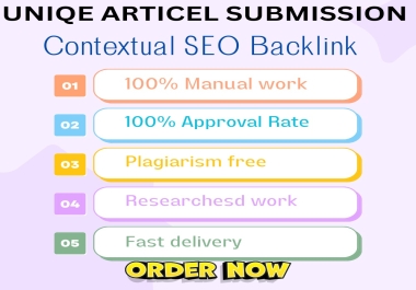I will do 200 Aeticle submission on high Da manually website