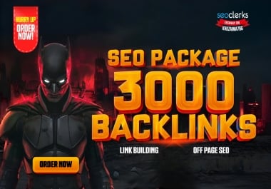 I will create a powerful SEO package with 3000 backlinks for your website