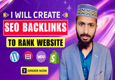 I will seo backlinks or link building service to rank wordpress website, shopify store.