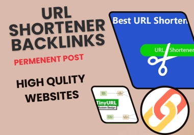 Manually create 1600 URL shortner backlinks from high authority websites