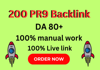 I will create 200+ Profile Creation & PR9 Backlinks high quality site