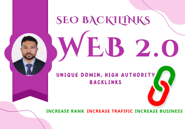 50 Web 2 High DA 50-70 Manual Permanent Backlinks