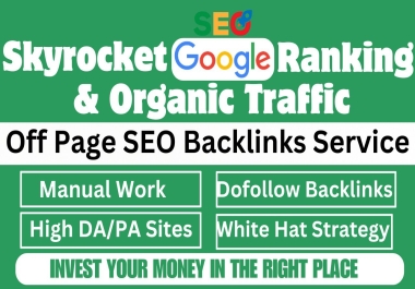 white hat high da dofollow 250 backlinks for SEO service