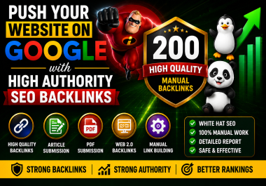 Push Your Website on Google with Our Premium Manual SEO Profile Backlinks