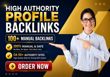 I Will do 100+ High-Quality Profile SEO Backlinks to Skyrocket Websites On Google