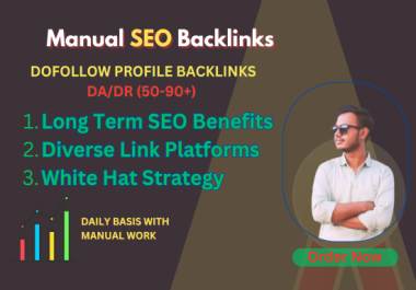I will do 150 profile backlinks manual work growth website