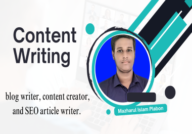 I will be your committed blog writer,  content creator,  and SEO article writer.