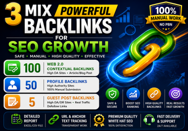 3 Mix Powerful Backlinks for SEO Growth