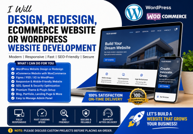 Design,  Redesign,  or Develop a Professional WordPress Website