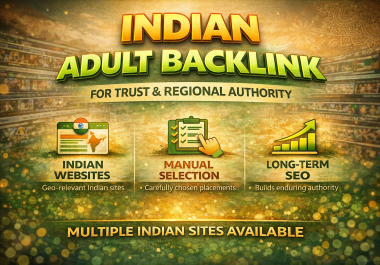 Adult Backlink from Indian Websites - Trust & Authority Focus