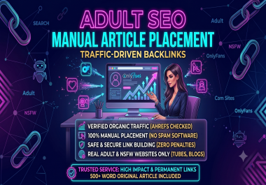 Adult SEO Manual Article Placement on Real Adult Sites