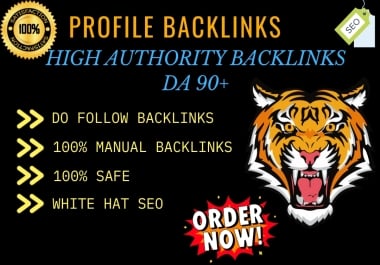 I will do 130+ manual high domain authority SEO profile backlinks