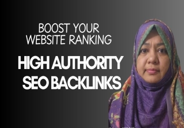 40 High Authority SEO Backlinks to boost your website ranking.