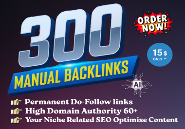 300 Manual Web 2.0 Backlinks Niche SEO optimise Content,  AI & Answer-Engine Friendly